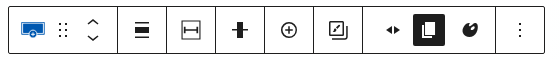 The section toolbar showing the swap sides, card style and background buttons